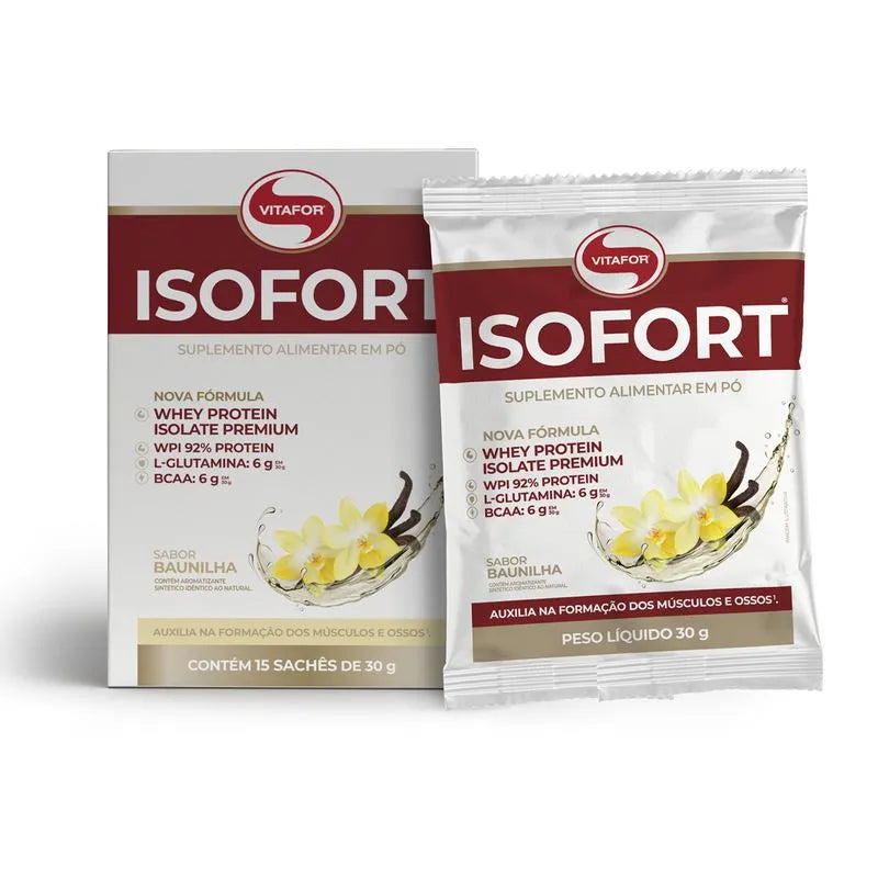 Isofort - 15 sachês 30g baunilha - Vitafor