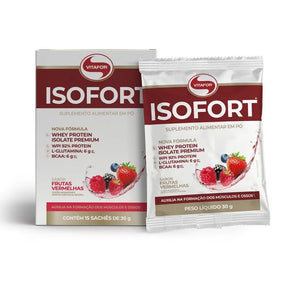 Isofort - 15 sachês 30g frutas vermelhas